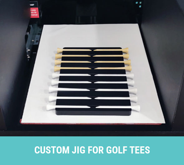 custom jig for golf tees