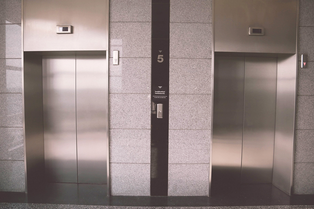 elevator door size for printer transportation