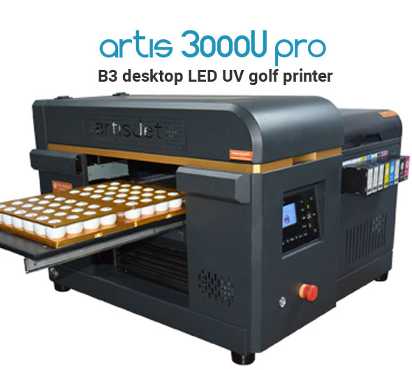 artis 3000U pro B3 desktop LED UV golf printer