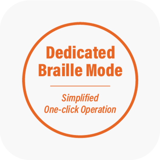 dedicated braille mode