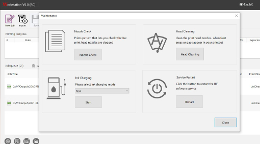 one click printer maintenance