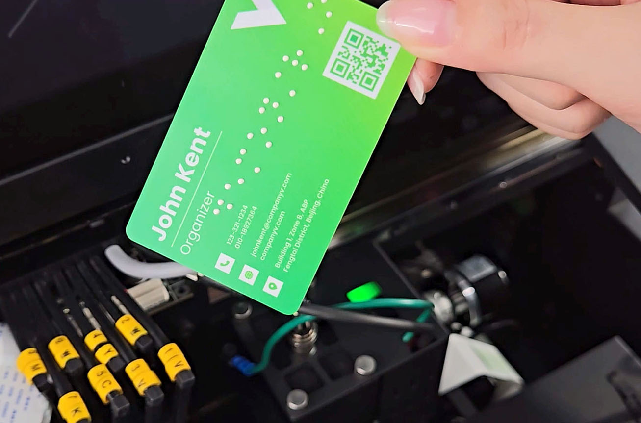 Braille card printing