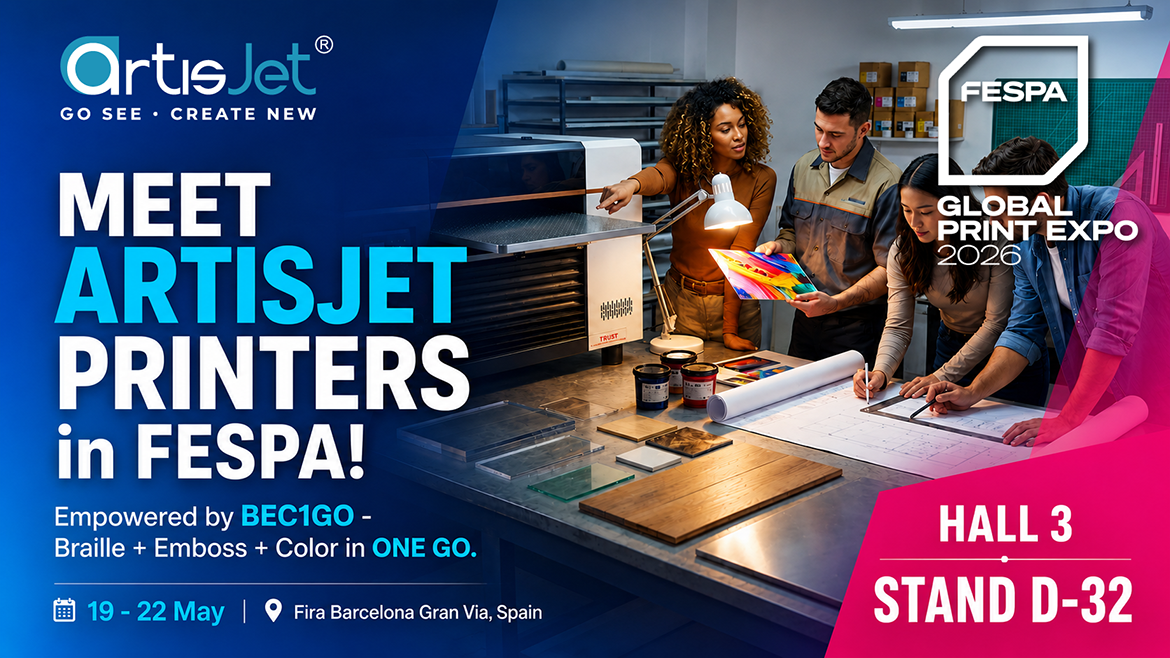 artisJet at FESPA Global Print Expo 2026 Barcelona – Hall 3, Stand D-32