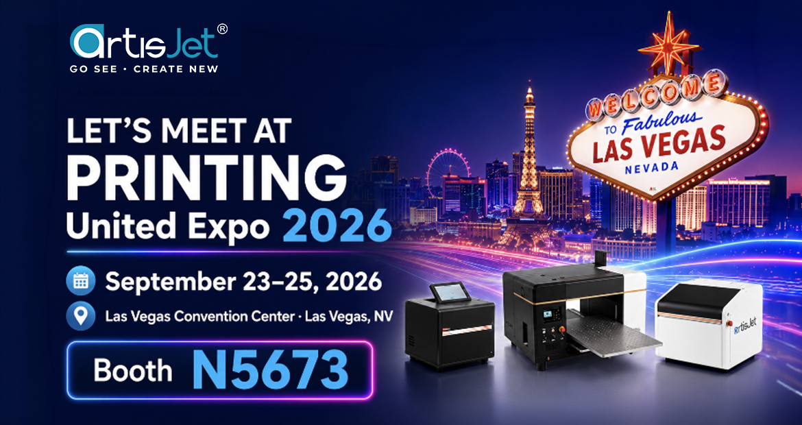 artisJet at PRINTING United Expo 2026 in Las Vegas, September 23 to 25, Booth N5673