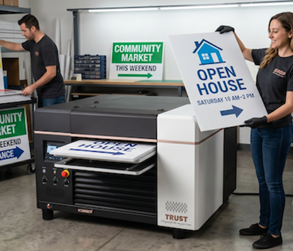 artisJet TRUST UV printer for signage, ADA Braille and industrial printing