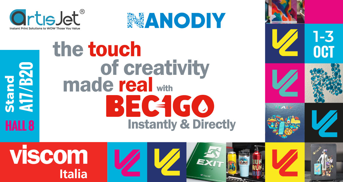 artisJet x Nanodiy at VISCOM Italia 2025 — Milano, Hall A Stand A17–B20