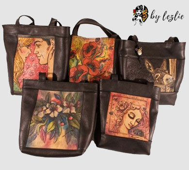 leather bags by Lezlie
